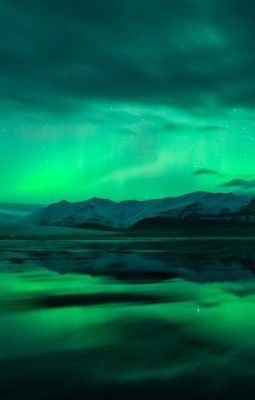 Aurora boreala in Laponia